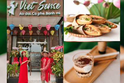 峴港奧黛體驗和享受越南法國麵包+咖啡