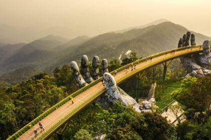 越南峴港市金橋躋身世界十大名橋【圖表新聞】